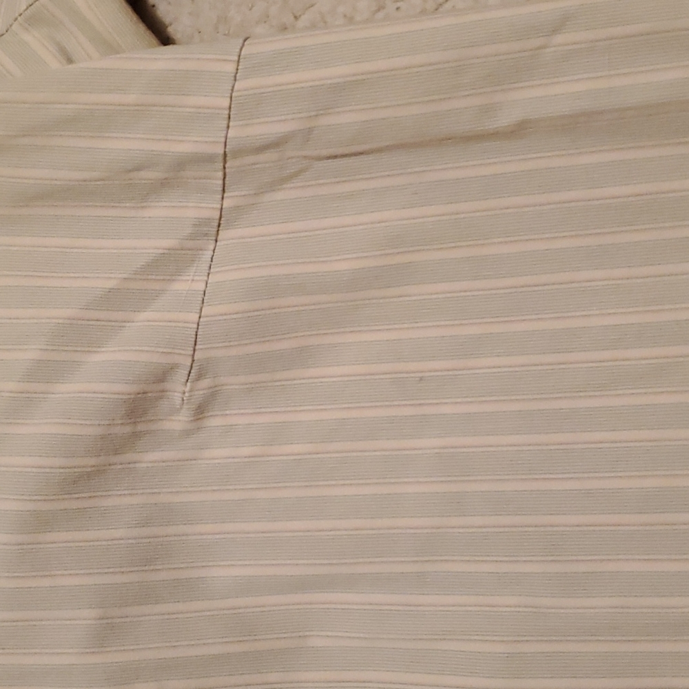 GAP stretch blue and white striped long sleeve button front shirt - Picture 5 of 6